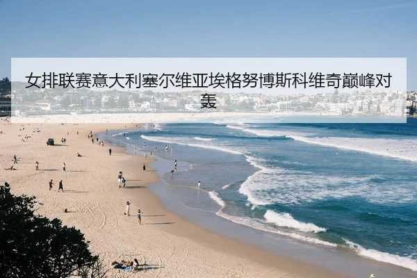 女排联赛意大利塞尔维亚埃格努博斯科维奇巅峰对轰